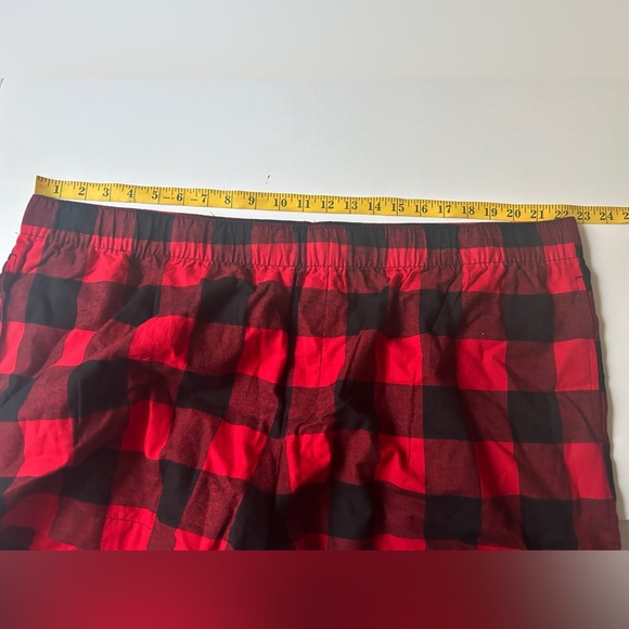 Auden Women’s Sleep Pajama Shorts Red Buffalo Check Plus size 2X - Picture 5 of 7